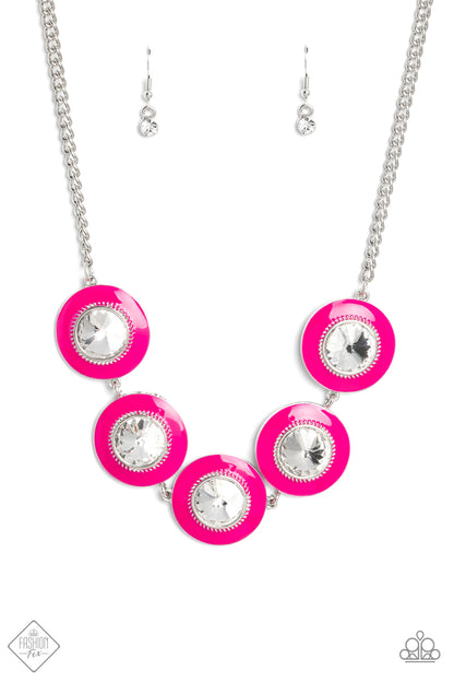 Feminine Flair - pink - Paparazzi necklace