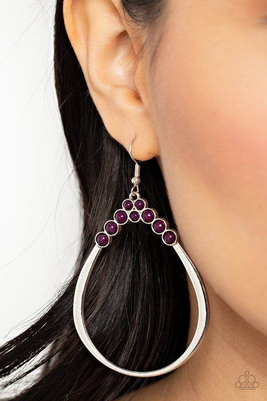 Festive Fervor - purple - Paparazzi earrings