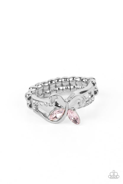 Fetching Flutter - pink - Paparazzi ring