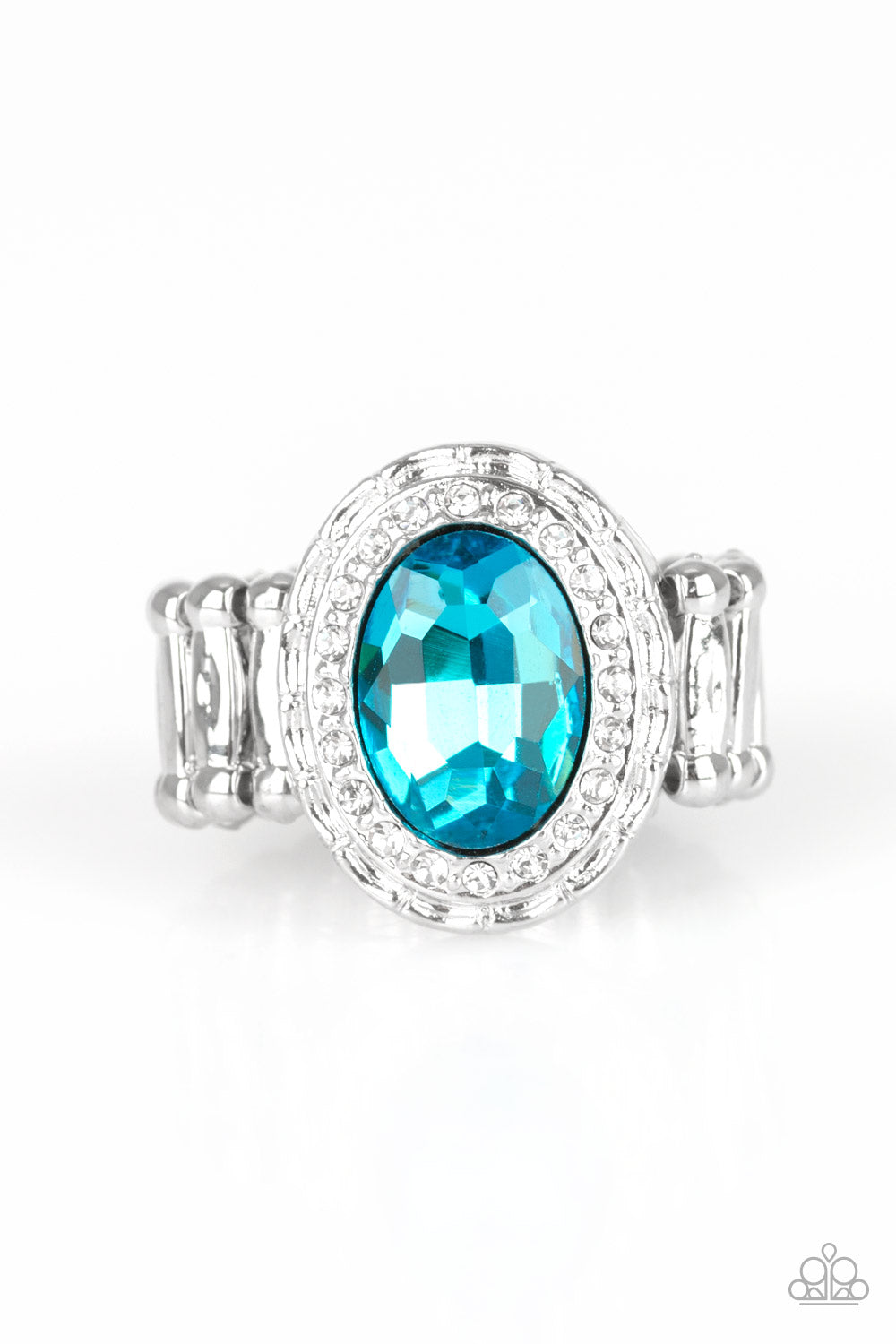 Fiercely Flawless - blue - Paparazzi ring