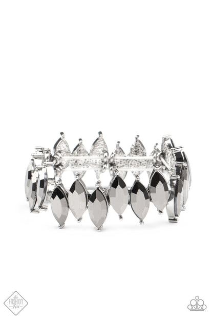 Fiercely Fragmented - silver - Paparazzi bracelet