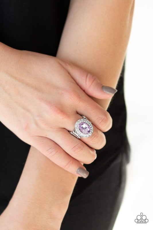 Fiercely Flawless-purple-Paparazzi ring