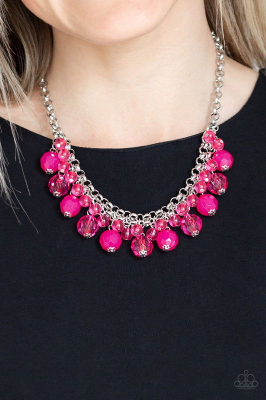 Fiesta Fabulous-pink-Paparazzi necklace