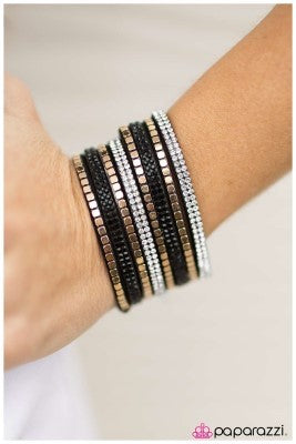 Fight Night - Black - Paparazzi bracelet