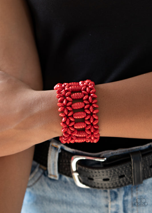 Fiji Flavor - red - Paparazzi bracelet