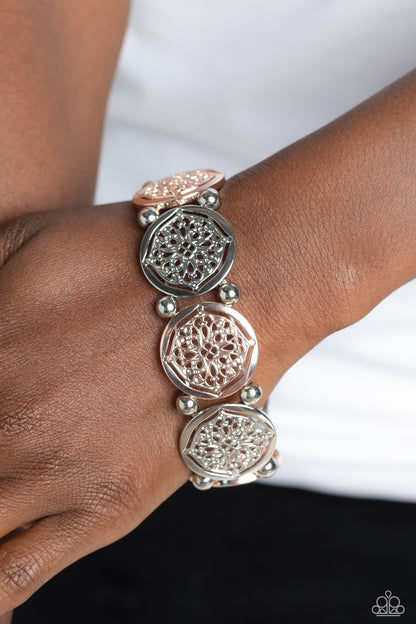 Filigree Fanfare - multi - Paparazzi bracelet