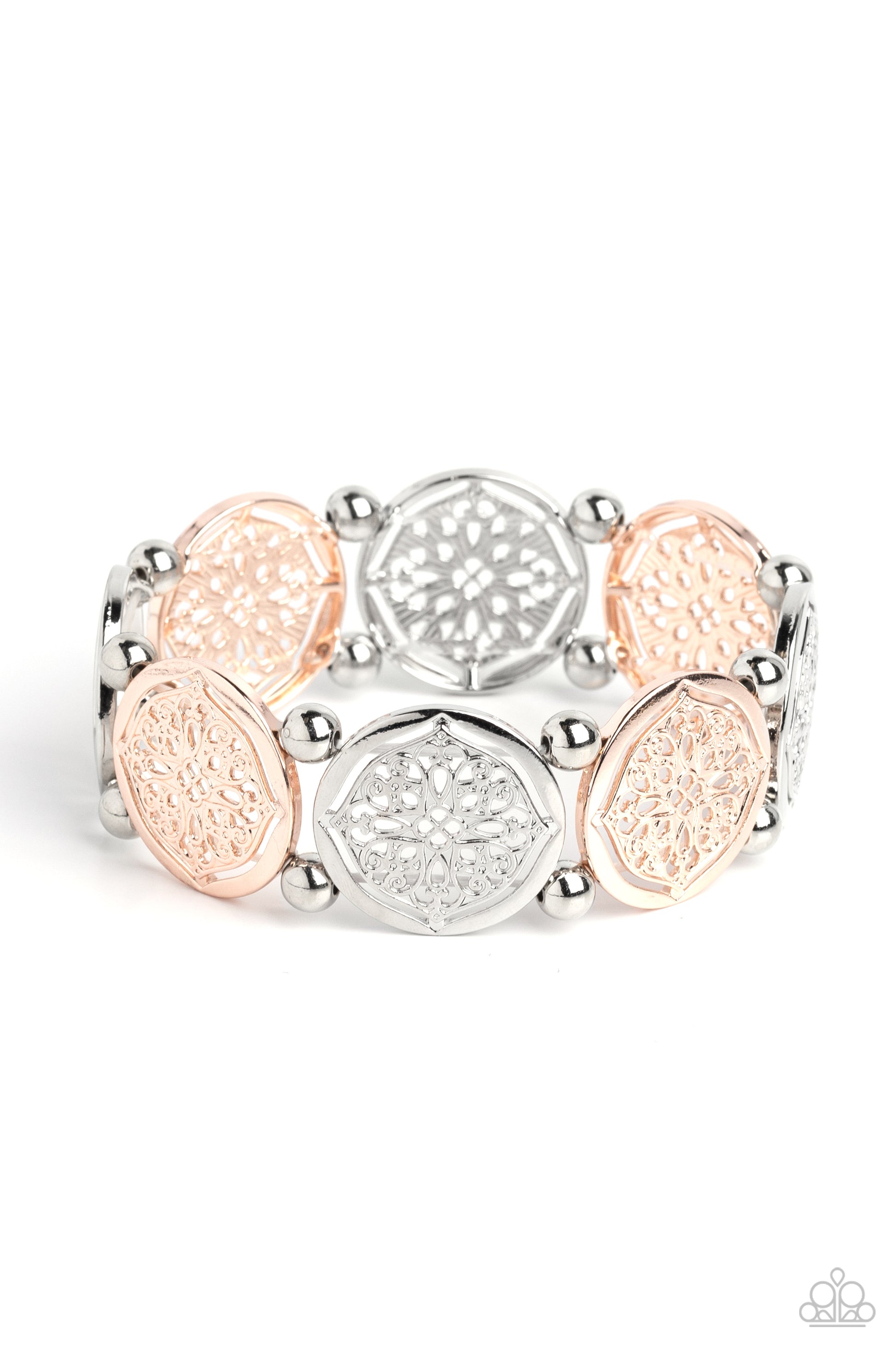 Filigree Fanfare - multi - Paparazzi bracelet