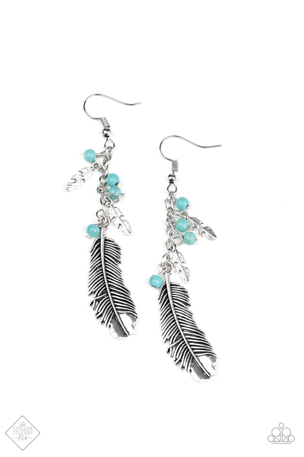 Find Your Flock - blue - Paparazzi earrings
