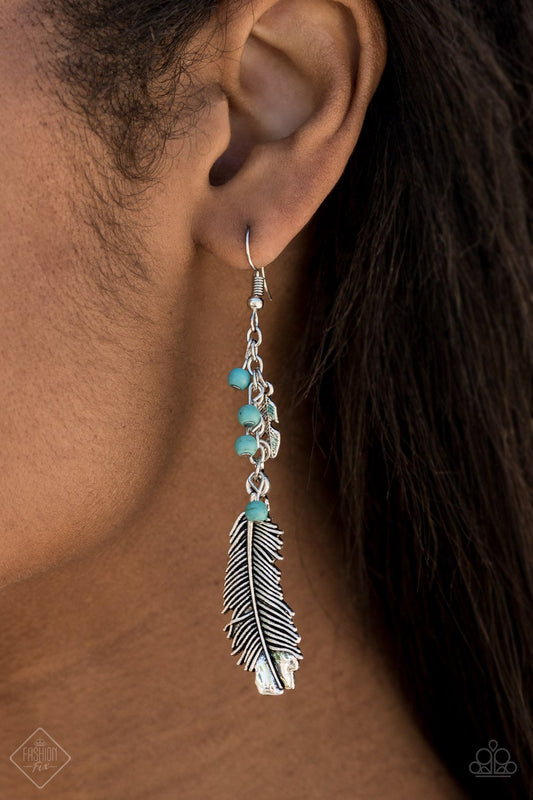 Find Your Flock-blue-Paparazzi earrings