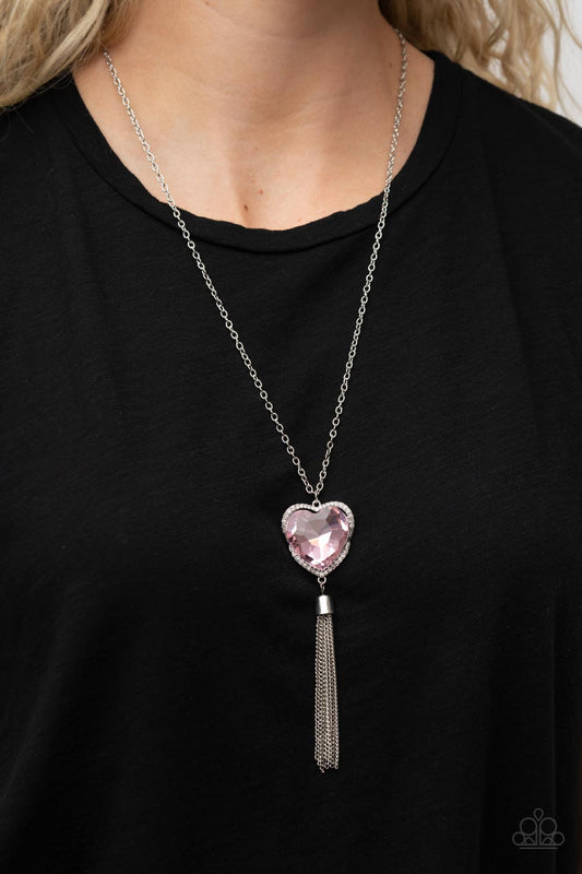 Finding My Forever - pink - Paparazzi necklace