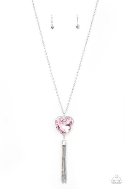 Finding My Forever - pink - Paparazzi necklace
