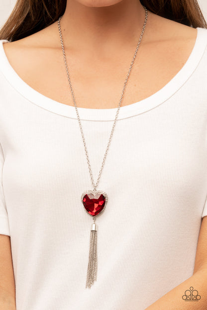 Finding My Forever - red - Paparazzi necklace