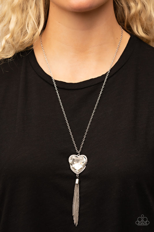 Finding My Forever - white - Paparazzi necklace