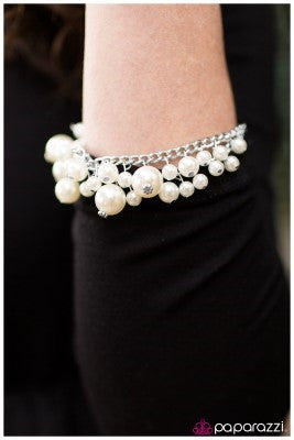 Fine Dining - White - Paparazzi bracelet