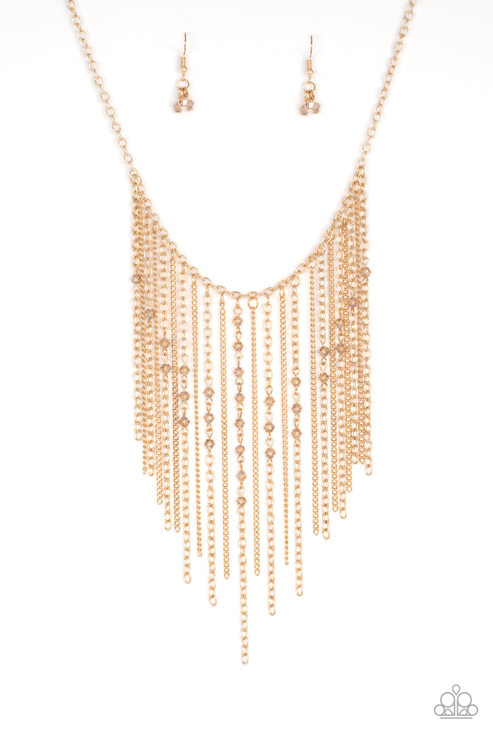 First Class Fringe - gold - Paparazzi necklace