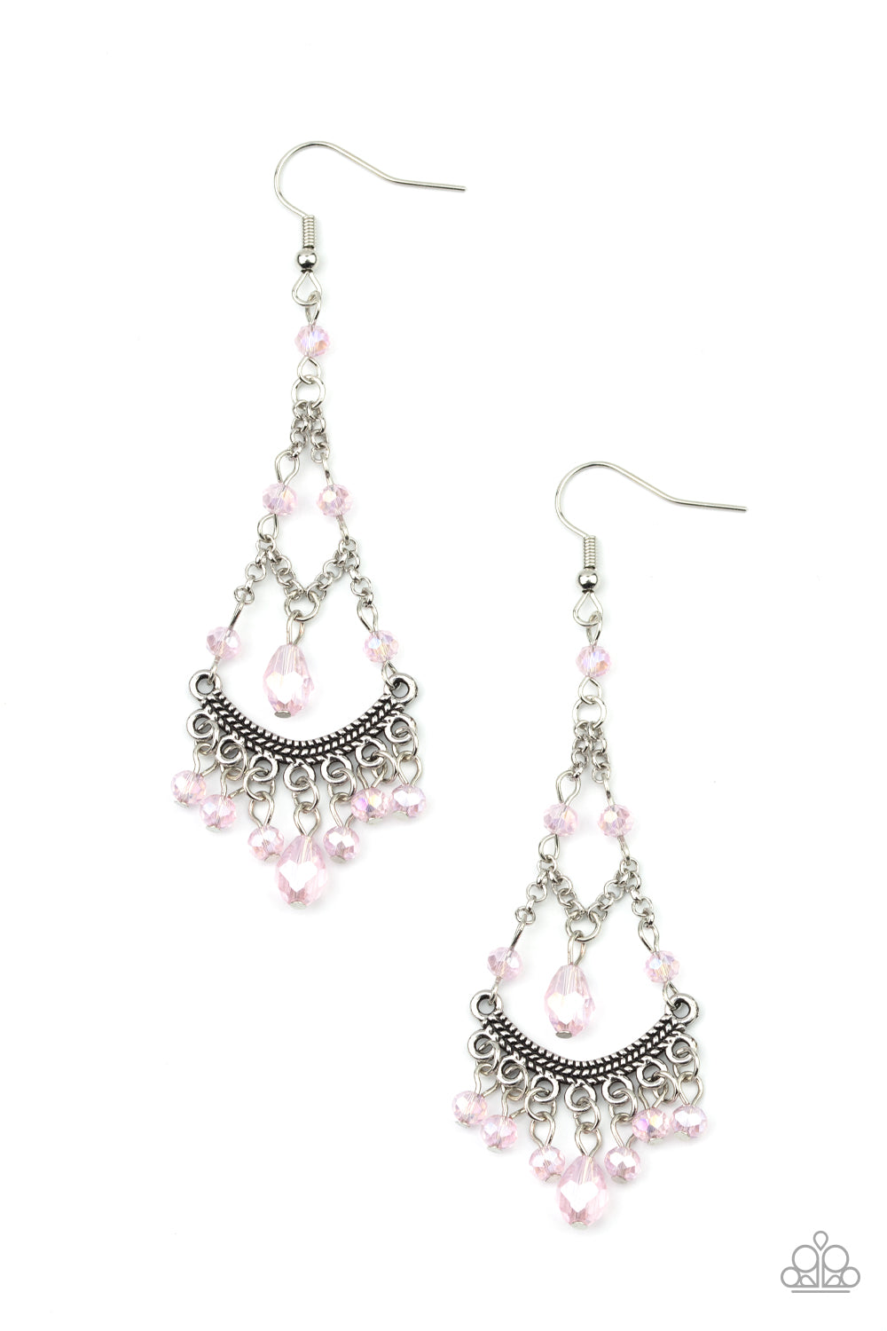 First In SHINE -pink - Paparazzi earrings