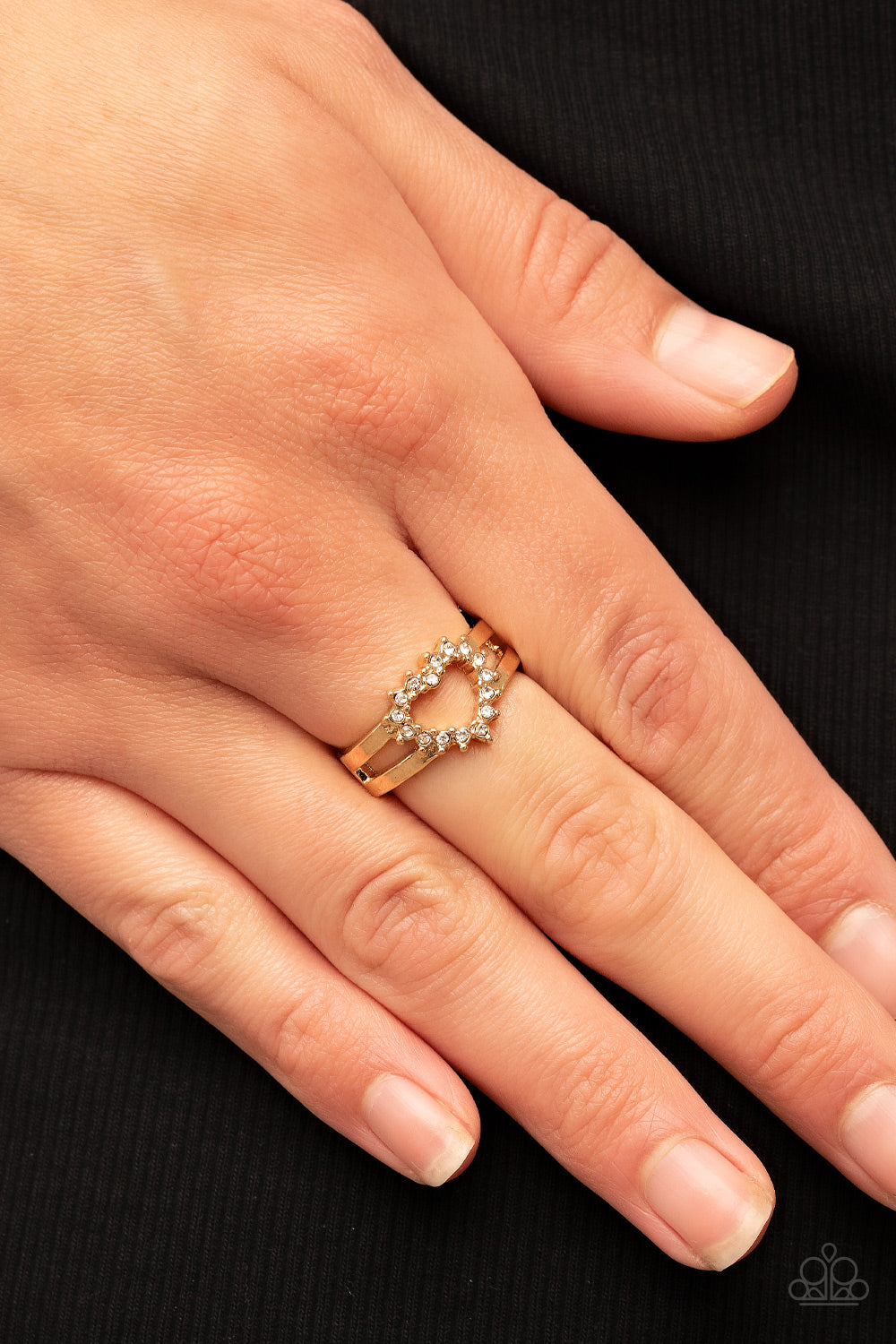 First Kisses - gold - Paparazzi ring