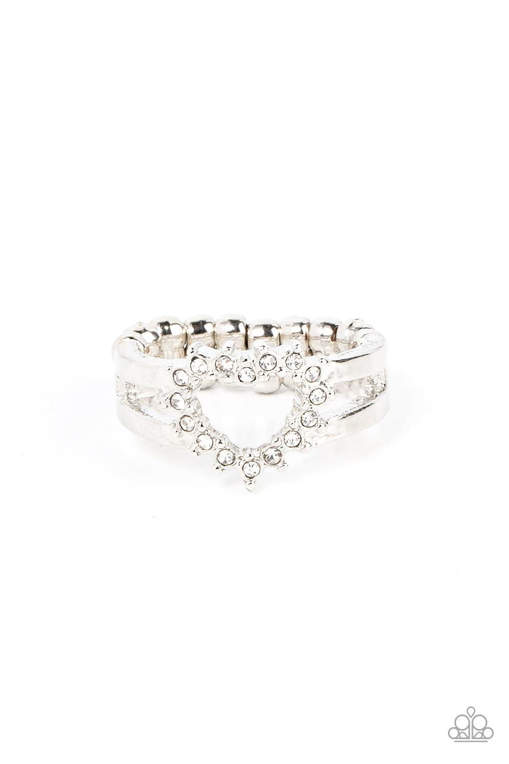 First Kisses - white - Paparazzi ring