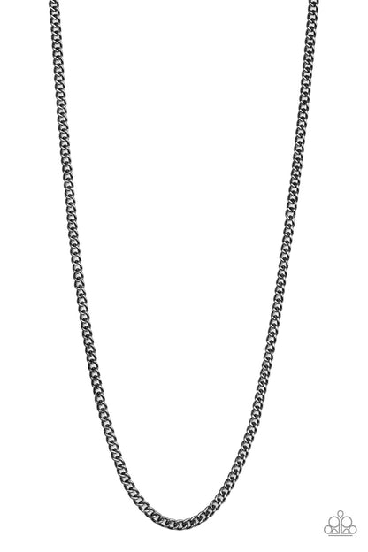 First Rule of Fight Club - black - Paparazzi MENS necklace