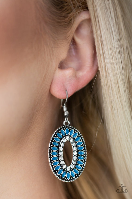 Fishing for Fabulous - blue - Paparazzi earrings
