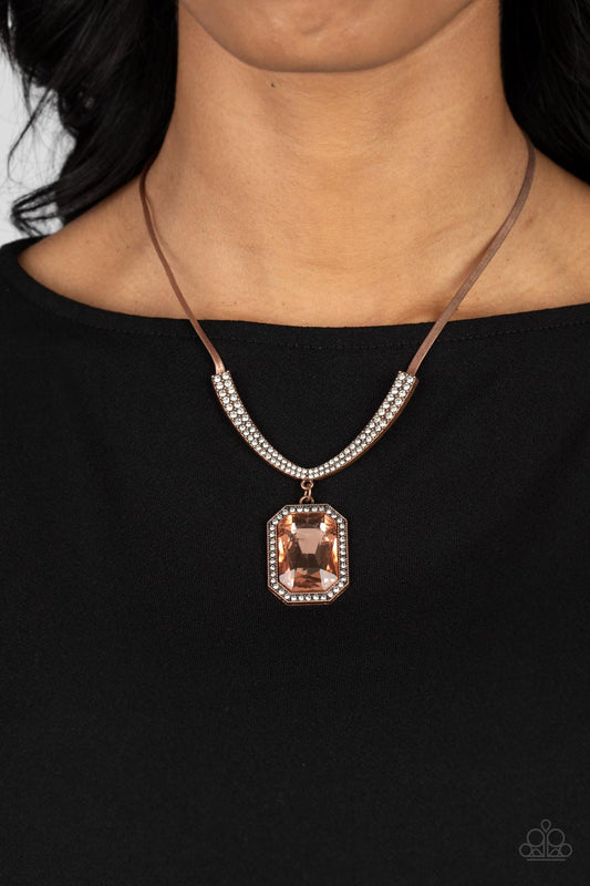 Fit for a DRAMA QUEEN - copper - Paparazzi necklace