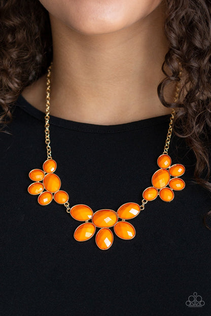 Flair Affair-orange-Paparazzi necklace