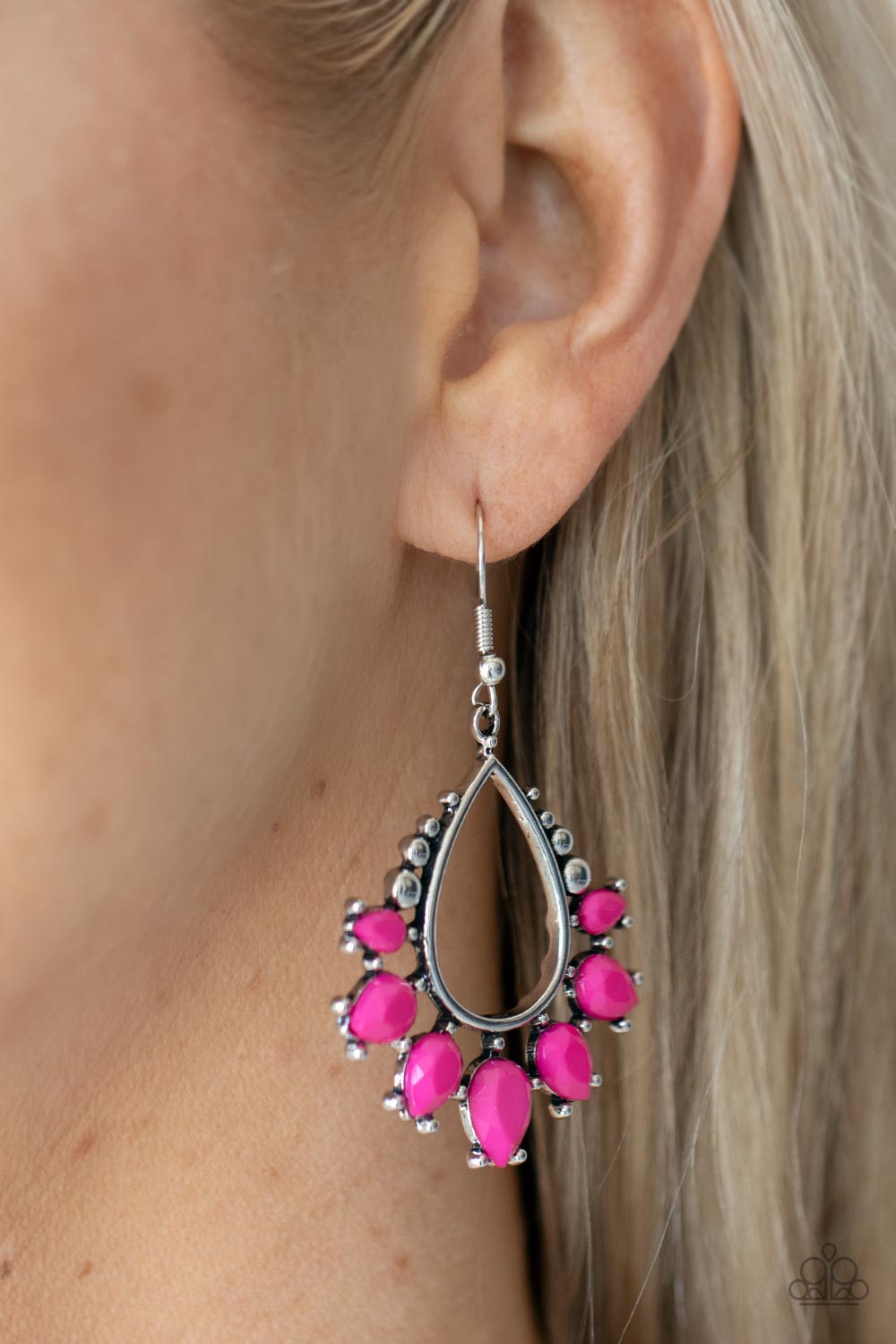 Flamboyant Ferocity - pink - Paparazzi earrings