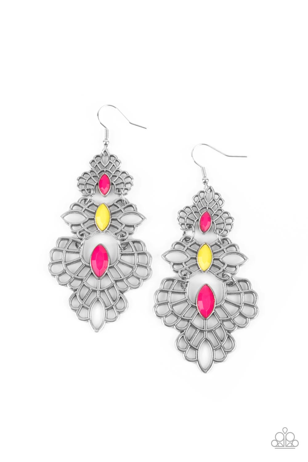   ​Flamboyant Frills - multi - Paparazzi earrings