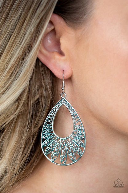 Flamingo Flamenco-blue-Paparazzi earrings