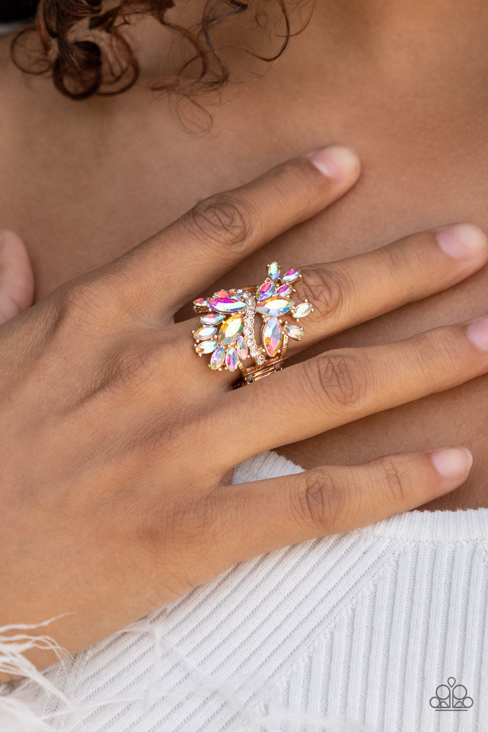 Flauntable Flare - multi - Paparazzi ring