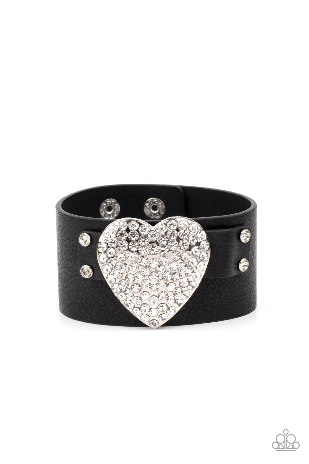 Flauntable Flirt - black - Paparazzi bracelet