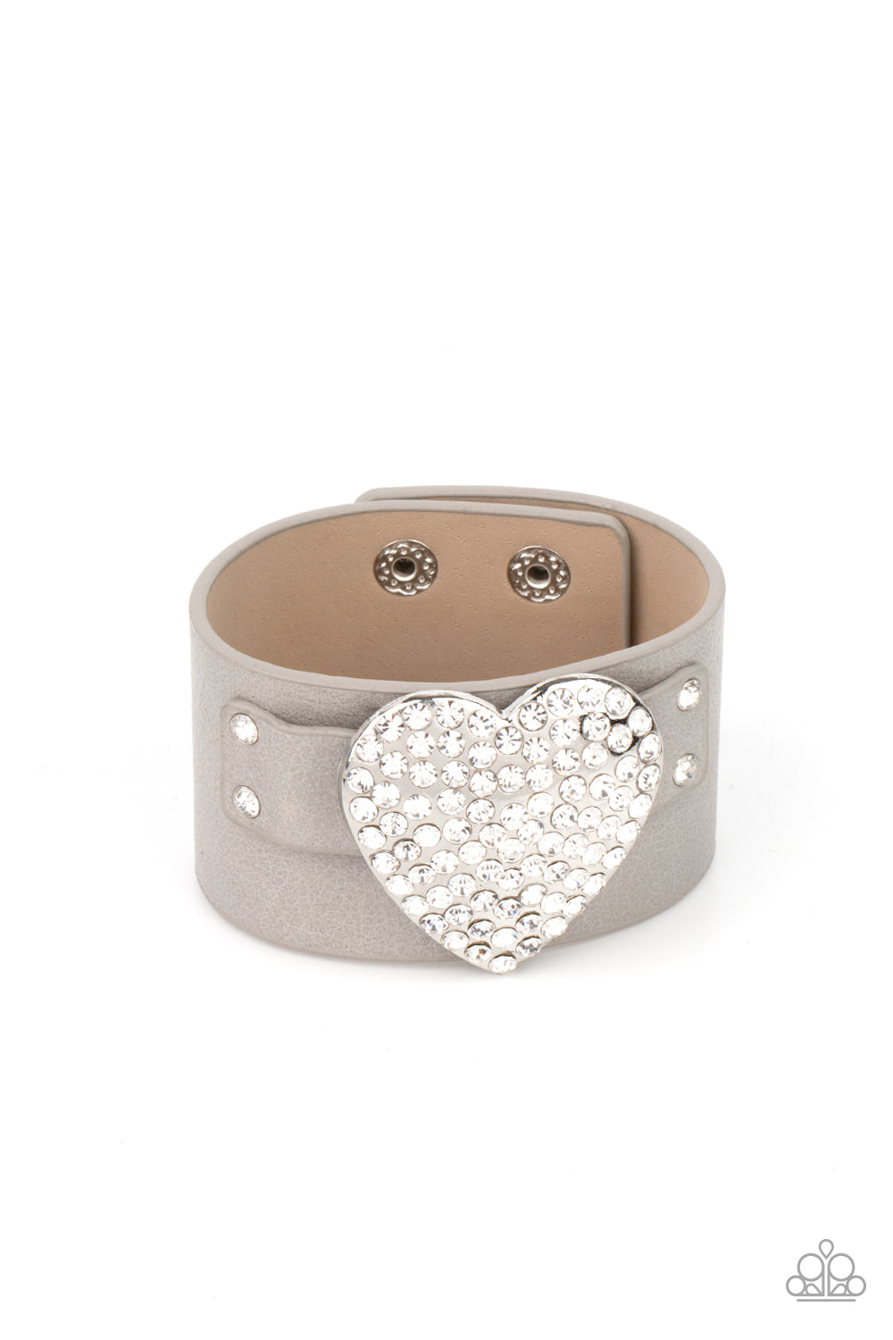 Flauntable Flirt - silver - Paparazzi bracelet