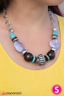 Flavor of the Month - blue - Paparazzi necklace