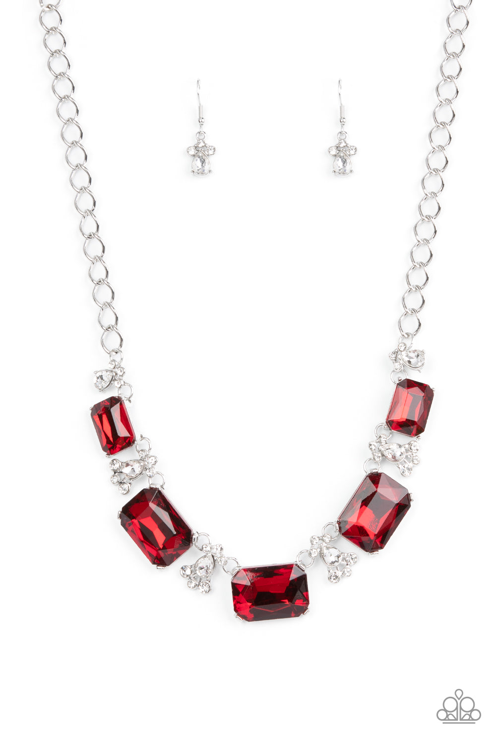 Flawlessly Famous - red - Paparazzi necklace