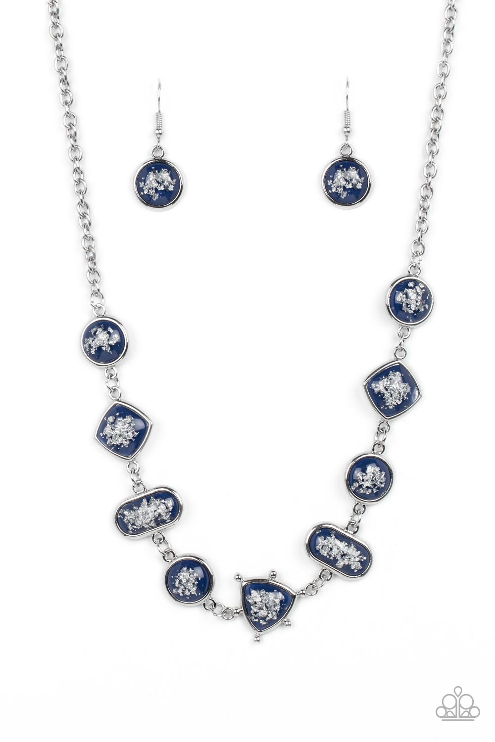 Fleek and Flecked - blue - Paparazzi necklace