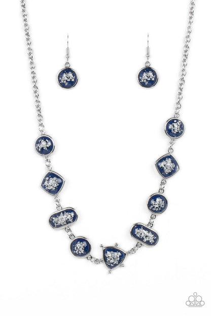 Fleek and Flecked - blue - Paparazzi necklace