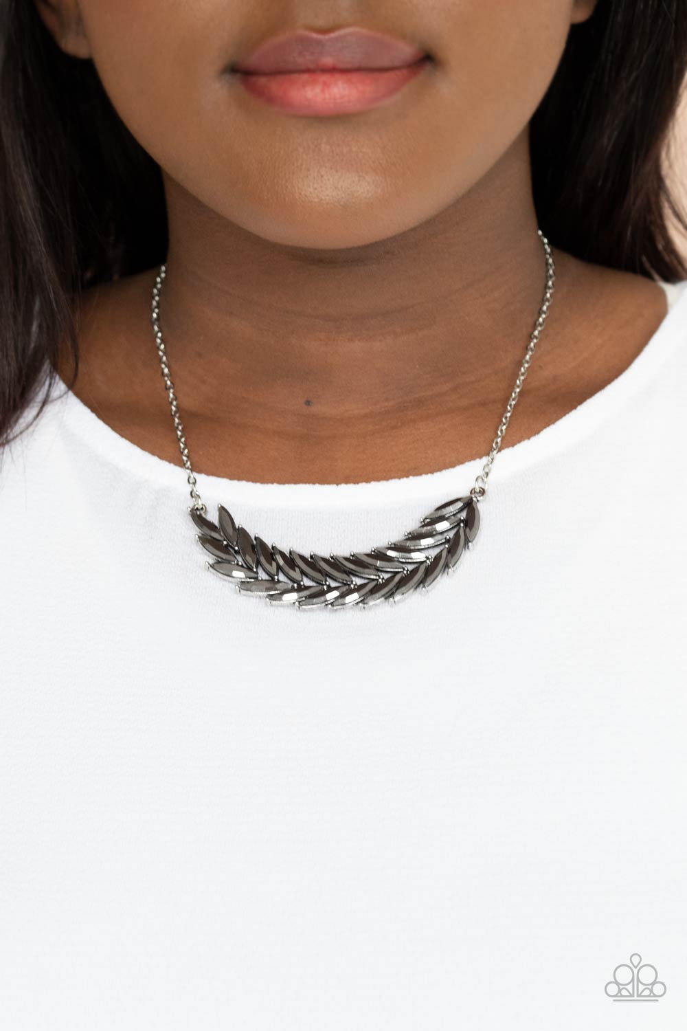 Flight of FANCINESS - silver - Paparazzi necklace