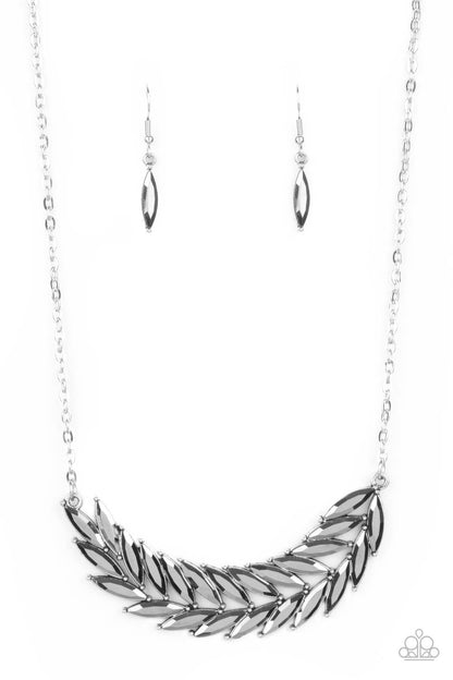 Flight of FANCINESS - silver - Paparazzi necklace