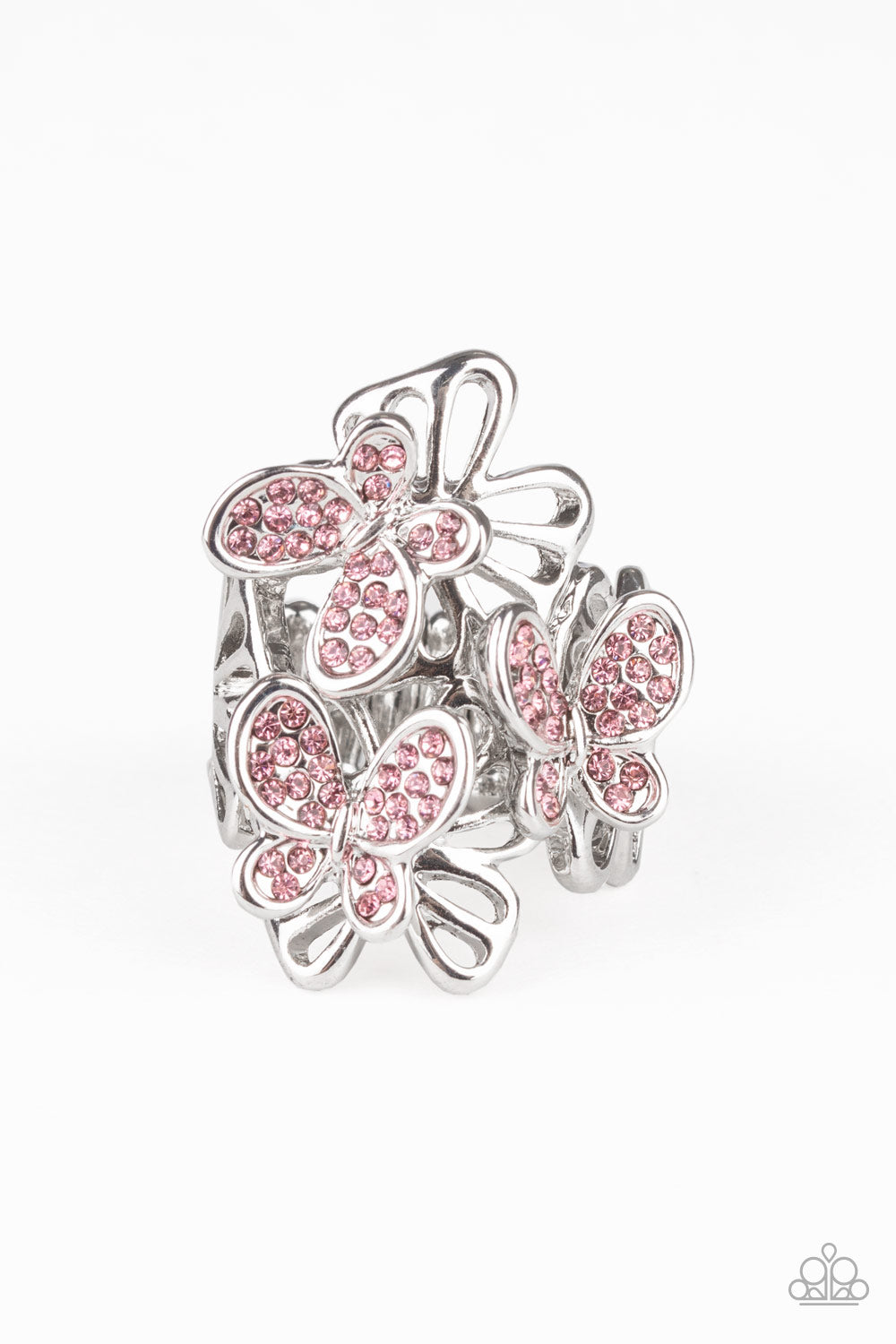 Flighty Flutter - pink - Paparazzi ring