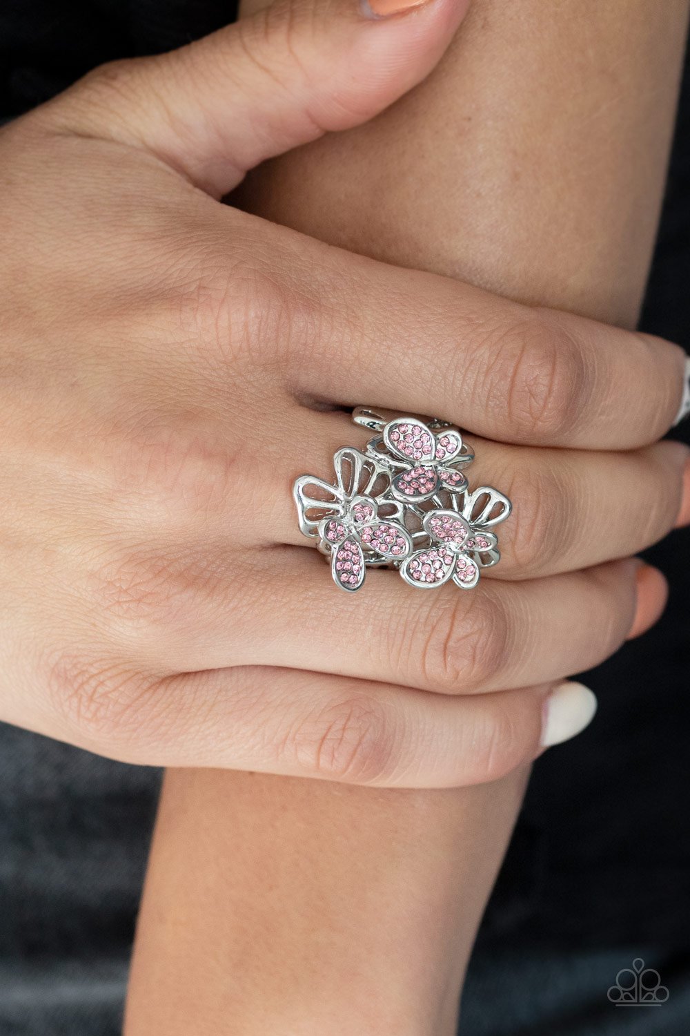 Flighty Flutter-pink-Paparazzi ring