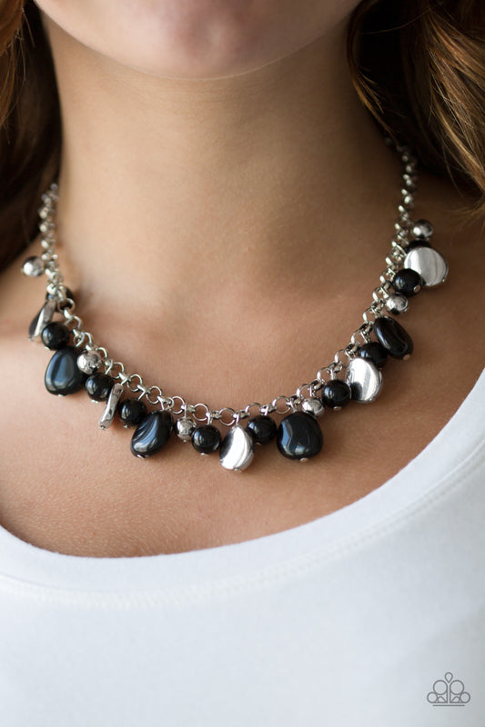 Flirtatiously Florida - black - Paparazzi necklace