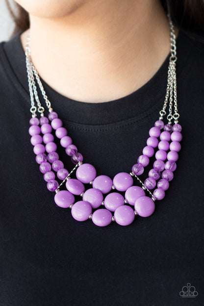 Flirtatiously Fruity-purple-Paparazzi necklace