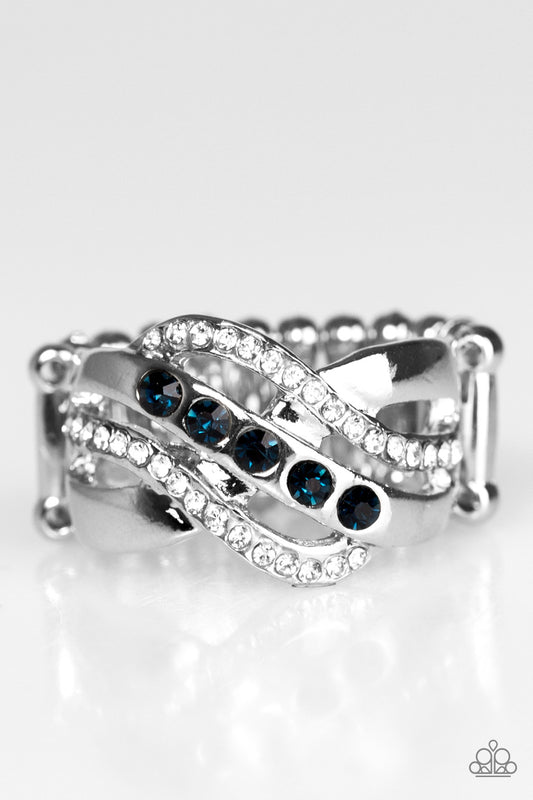 Flirting With Sparkle - Blue - Paparazzi ring