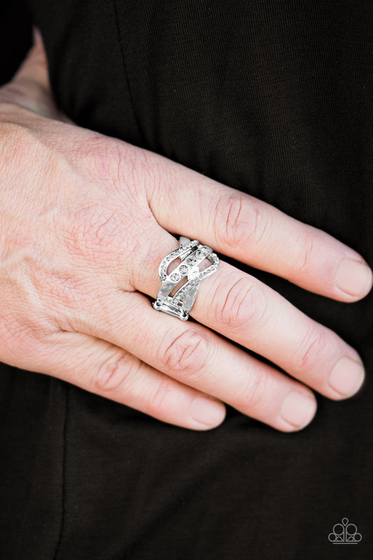 Flirting With Sparkle - silver - Paparazzi ring
