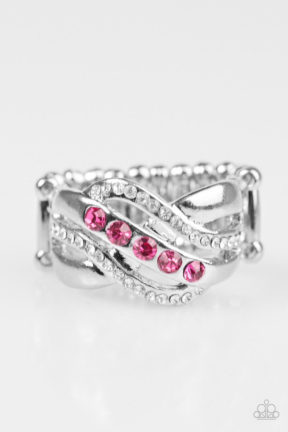 Flirting With Sparkle - pink - Paparazzi ring