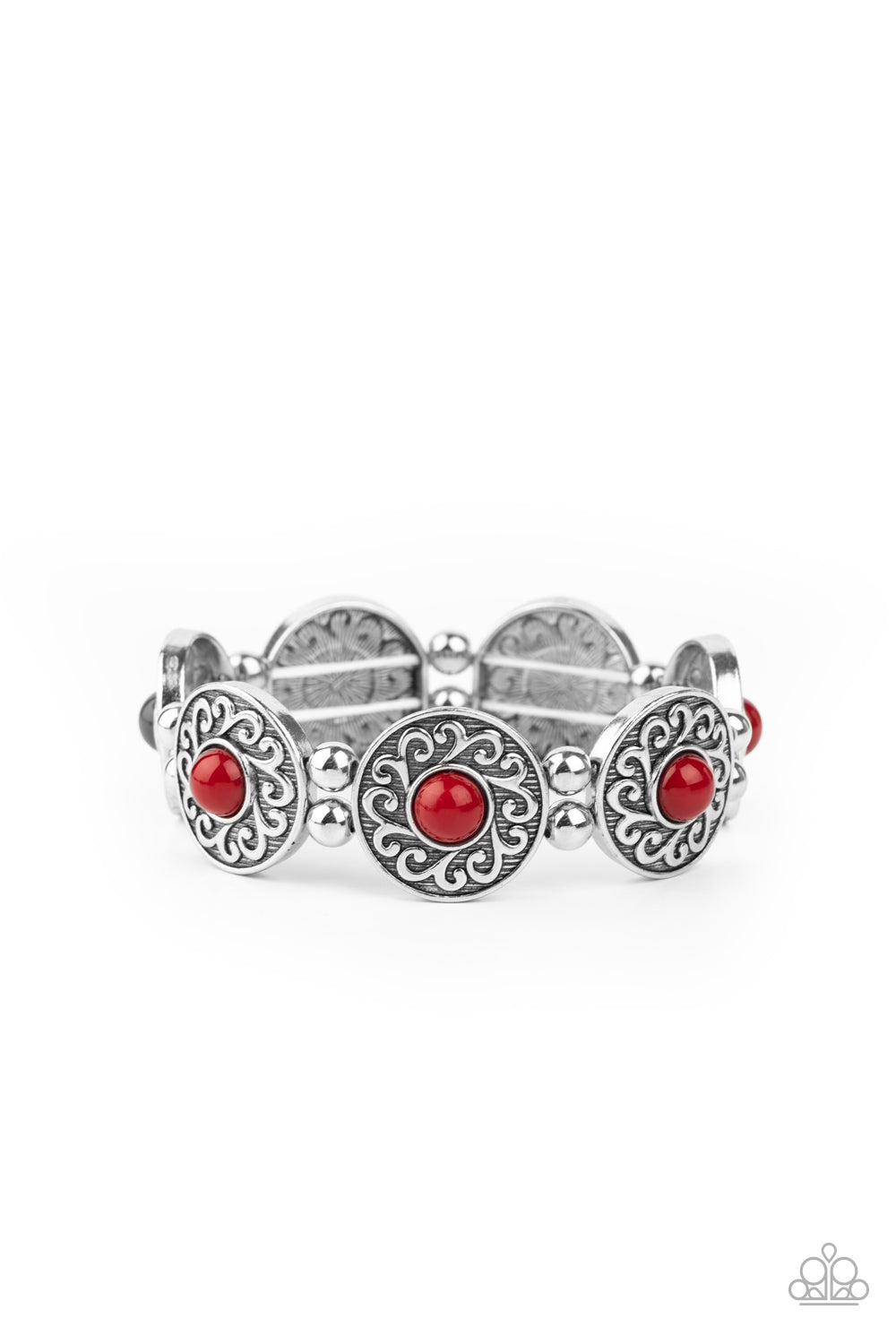 Flirty Finery - red - Paparazzi bracelet