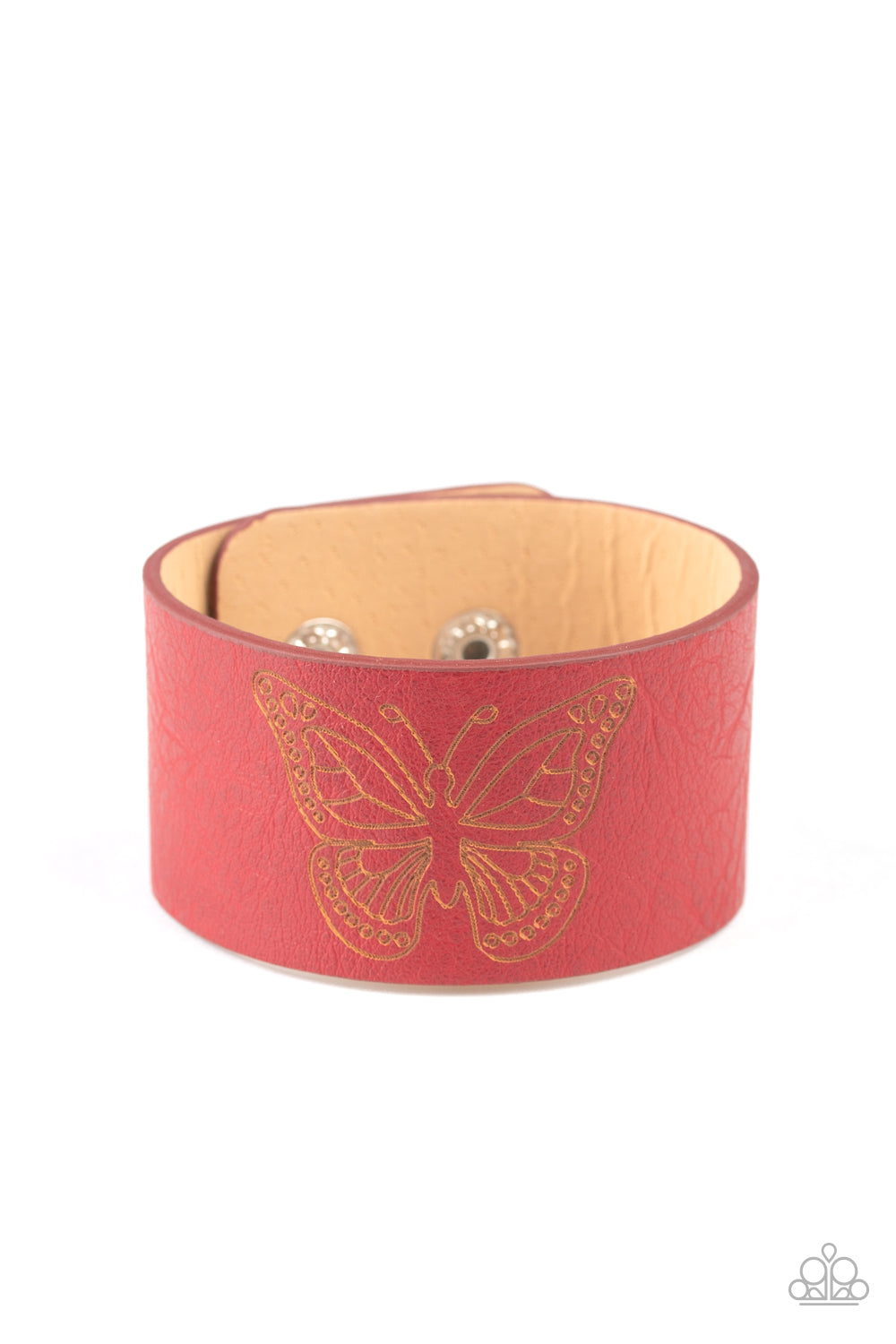Flirty Flutter - red - Paparazzi bracelet