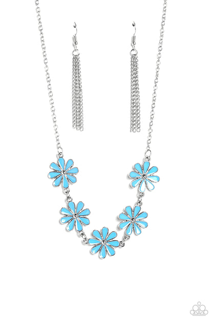 Flora Fantasy - blue - Paparazzi necklace