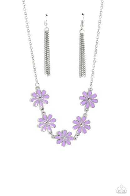 Flora Fantasy - purple - Paparazzi necklace