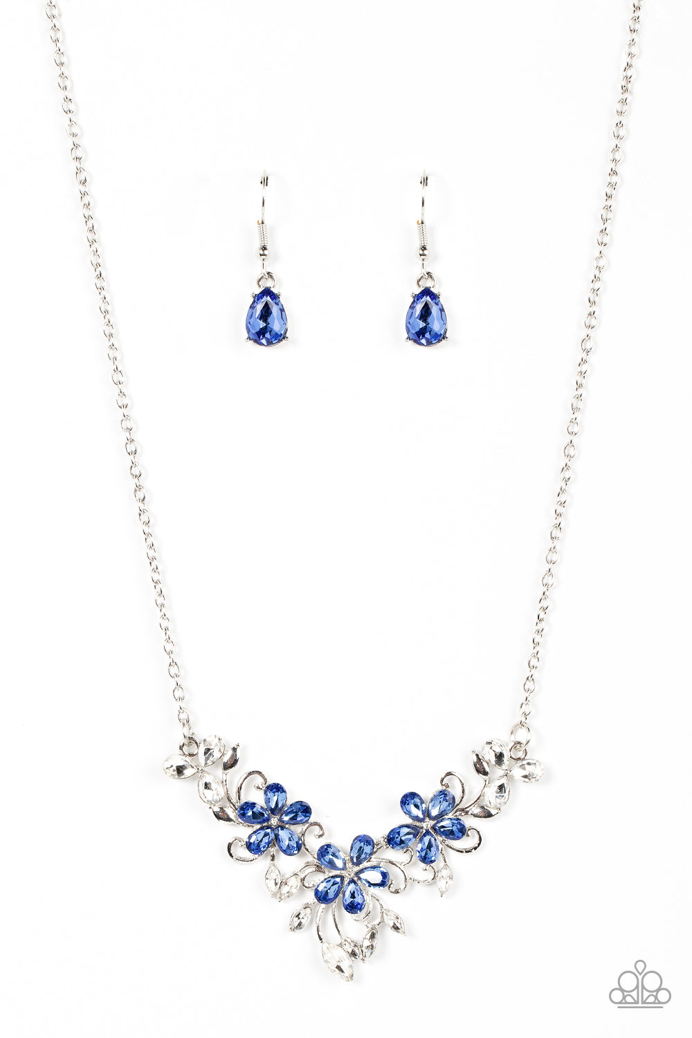 Floral Fashion Show - blue - Paparazzi necklace